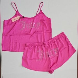 Juicy Couture Pink Women's Sleepwear Set XL Pajamas New